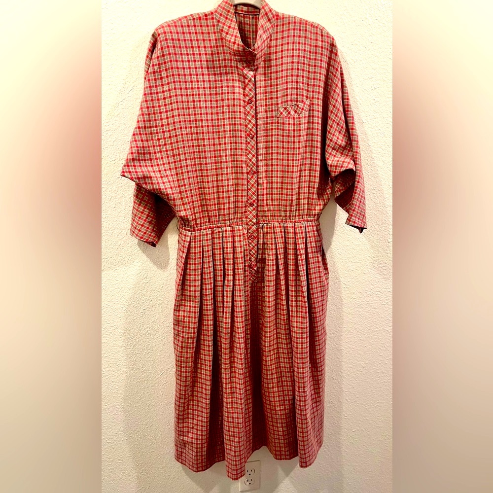 Vintage plaid dress